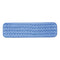 Rubbermaid Microfiber Wet Room Pad, Split Nylon/Polyester Blend, 18", Blue, 12/Carton - RCPQ41000BLU