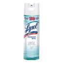 Lysol Lightly Scented Disinfectant Spray, Crystal Waters, 19 Oz, 6/Carton - RAC97174