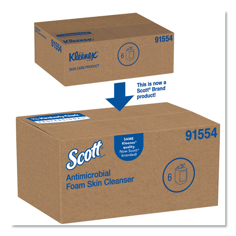 Scott Control Antimicrobial Foam Skin Cleanser, Fresh Scent, 1000Ml Bottle, 6/Ct - KCC91554CT