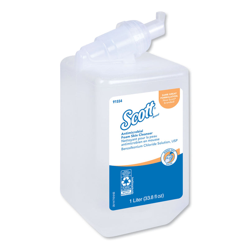 Scott Control Antimicrobial Foam Skin Cleanser, Fresh Scent, 1000Ml Bottle, 6/Ct - KCC91554CT