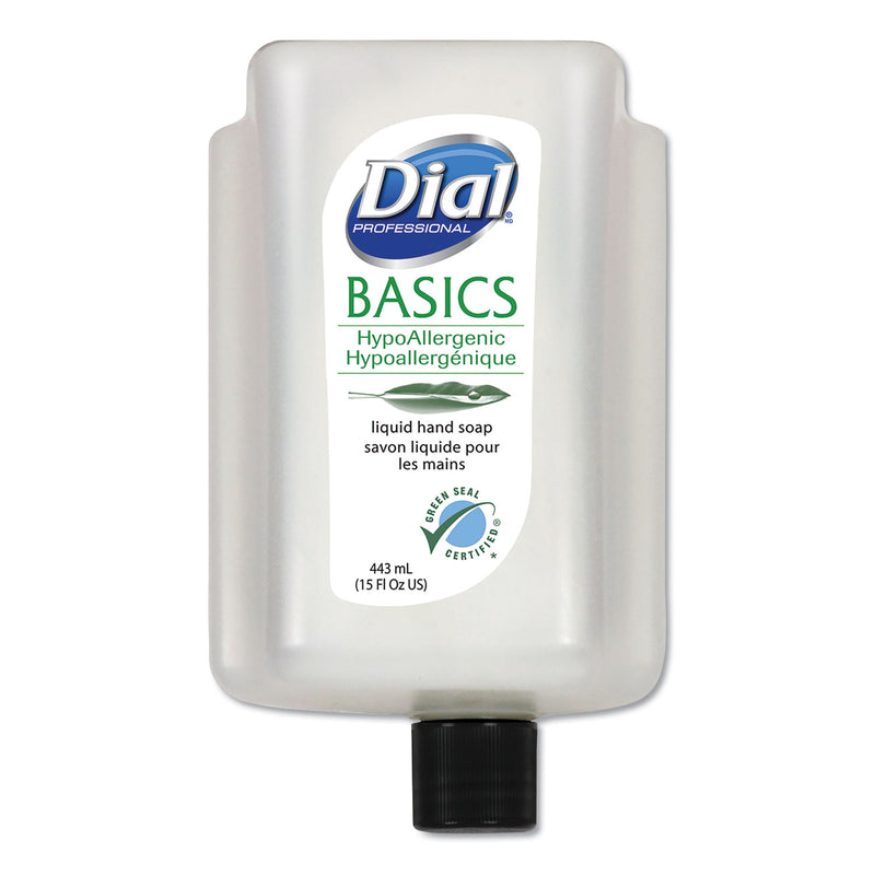 Dial Basics Liquid Hand Soap, Fresh Floral, 15 Oz Cartridge, 6/Carton - DIA99813CT