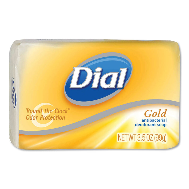 Dial Deodorant Bar Soap, Pleasant, Gold, 4Oz Bar, 72/Carton - DIA02401