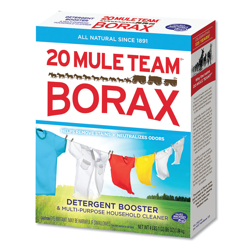 Dial 20 Mule Team Borax Laundry Booster, Powder, 4 Lb Box, 6 Boxes/Carton - DIA00201