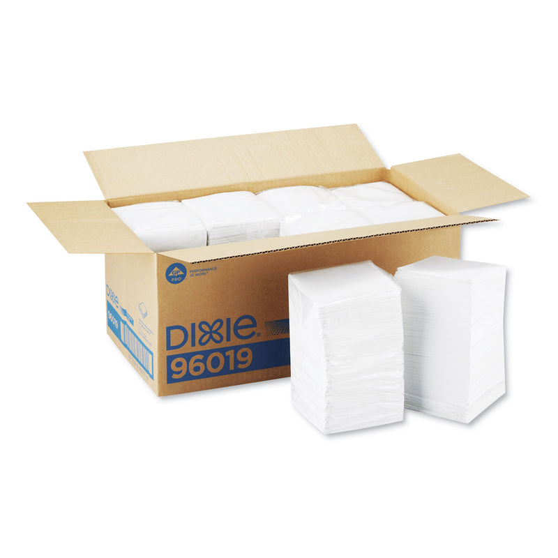 Georgia-Pacific Beverage Napkins, Single-Ply, 9 1/2 X 9 1/2, White, 4000/Carton - GPC96019