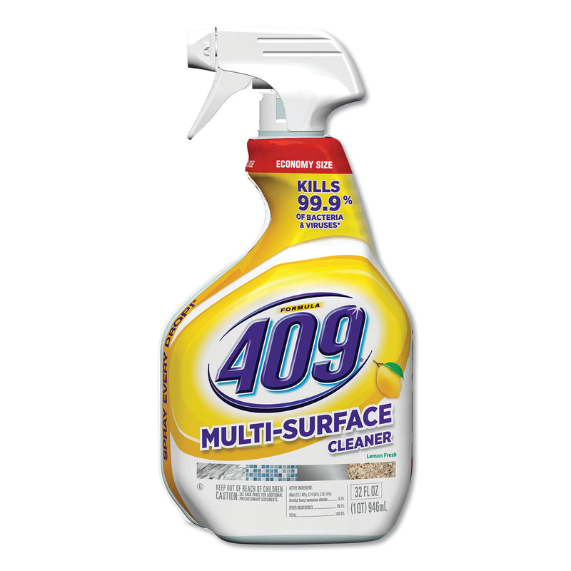 Formula 409 Multi-Surface Cleaner, 32 Oz Spray Bottle, Lemon, 9/Carton - CLO30954