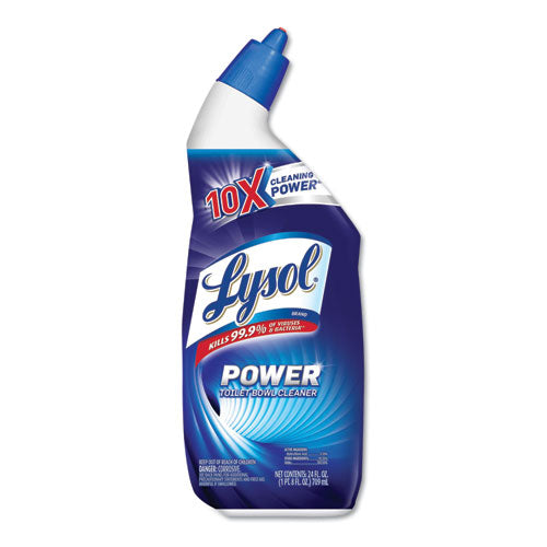 Lysol Power Disinfectant Toilet Bowl Cleaner, Wintergreen, 24Oz Bottle, 4/Pack
