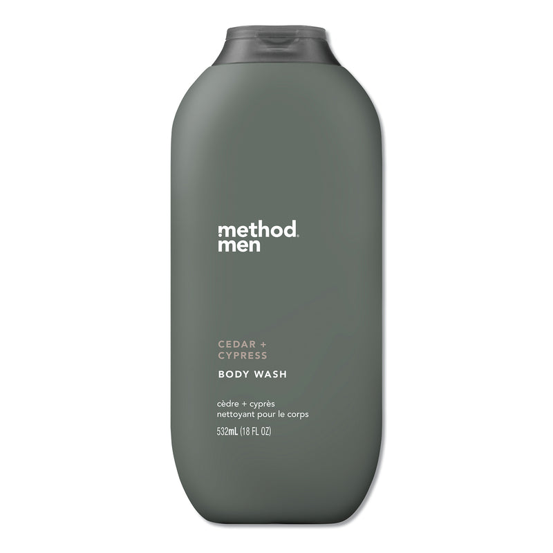 Method Mens Body Wash, 18 Oz, Cedar And Cyprus, 6/Carton - MTH01860