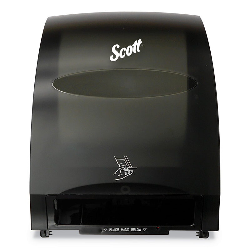 Scott Essential Electronic Hard Roll Towel Dispenser, 12.7W X 9.572D X 15.761H, Black - KCC48860