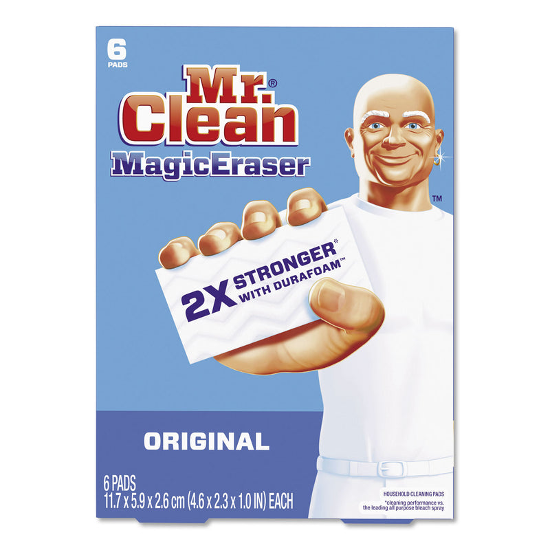 Mr. Clean Magic Eraser, 2 3/10 X 4 3/5 X 1, White, 6/Pack - PGC79009PK