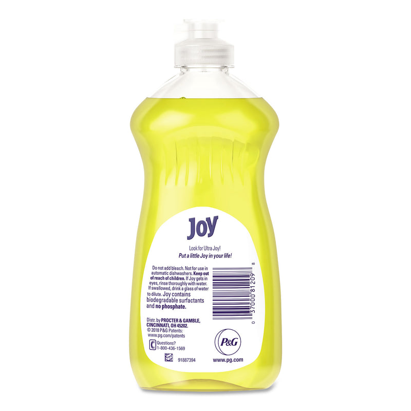 Joy Dishwashing Liquid, Lemon, 12.6 Oz Bottle, 12/Carton - PBC81209