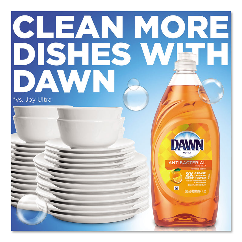 Dawn Ultra Antibacterial Dishwashing Liquid, Orange, 40 Oz Bottle, 8/Carton - PGC91092