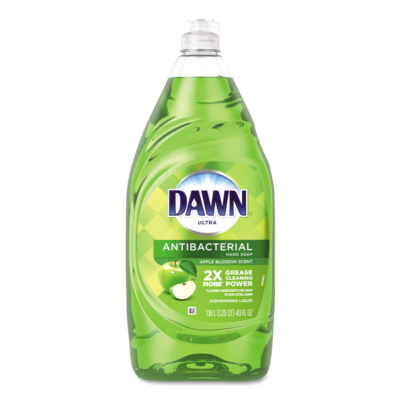 Dawn Ultra Antibacterial Dishwashing Liquid, Apple Blossom, 40 Oz Bottle, 8/Carton - PGC91093