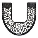 Boardwalk Commode Mat 2.0, Rubber, 22.88 X 22, Black/White, 6/Carton - BWKCMBW