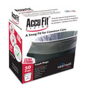 AccuFit Linear Low Density Can Liners With Accufit Sizing, 44 Gal, 0.9 Mil, 37" X 50", Clear, 50/Box - HERH7450TCRC1
