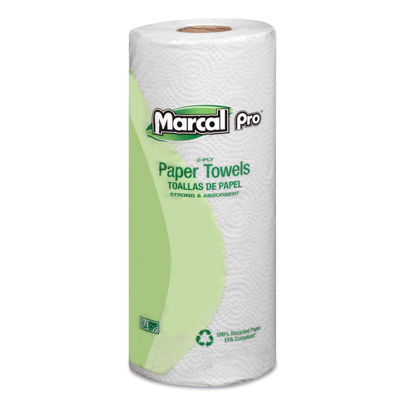 Marcal Paper 100% Premium Recycled Towels, 2-Ply, 11 X 9, White, 70/Roll, 30 Rolls/Carton - MRC630