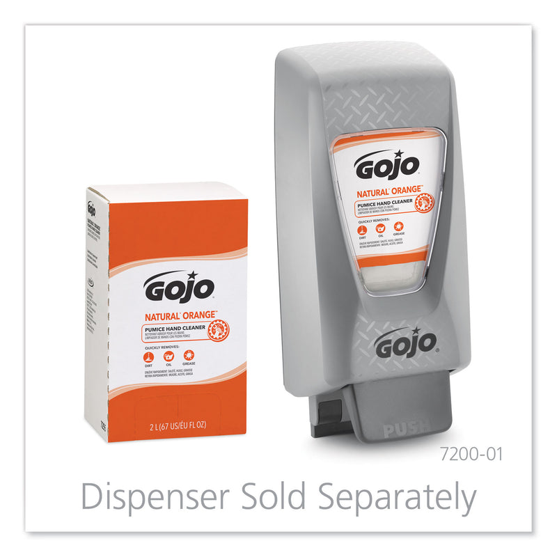 GOJO Natural Orange Pumice Hand Cleaner Refill, Citrus Scent, 2000Ml, 4/Carton - GOJ7255