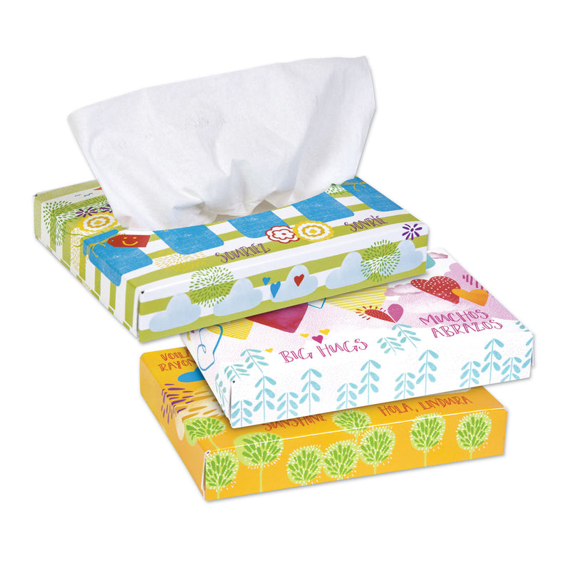 Kleenex White Facial Tissue Junior Pack, 2-Ply, 40 Sheets/Box, 80 Boxes/Carton - KCC21195