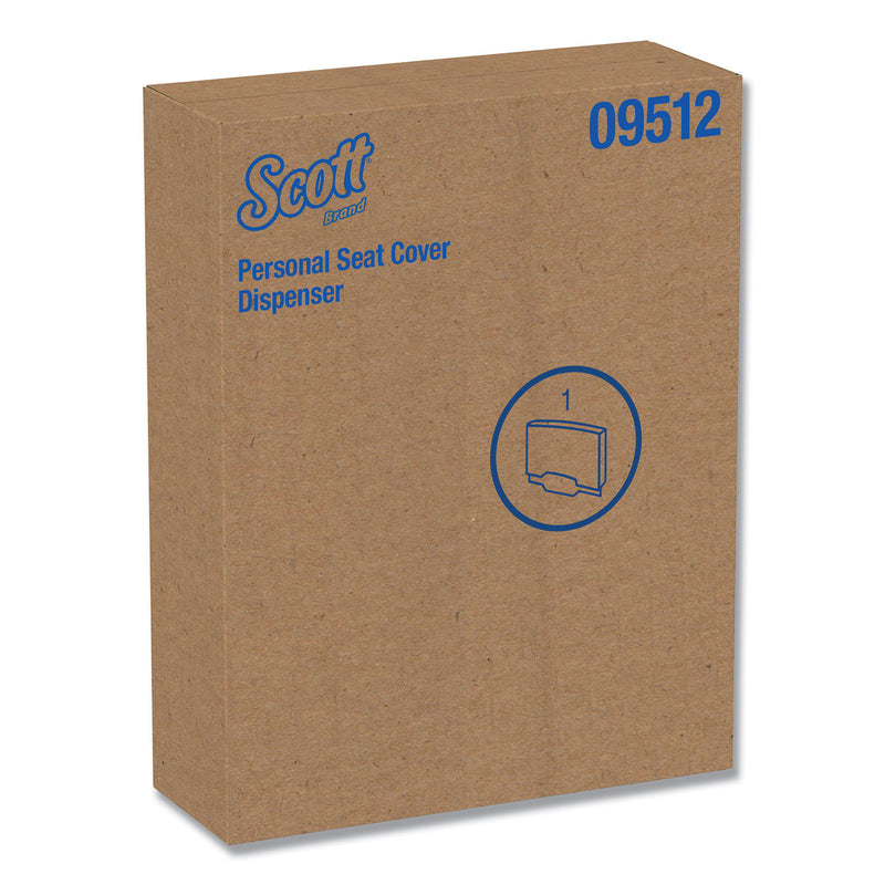 Scott Personal Seat Toilet Seat Cover Dispenser, Stainless Steel, 16.6 X 12.3 X 2.5 - KCC09512