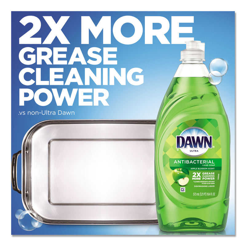 Dawn Ultra Antibacterial Dishwashing Liquid, Apple Blossom, 40 Oz Bottle, 8/Carton - PGC91093
