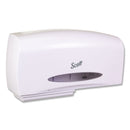 Scott Essential Coreless Twin Jumbo Roll Tissue Dispenser, 20 1/10 X 5 9/10 X 10 9/10 - KCC09609