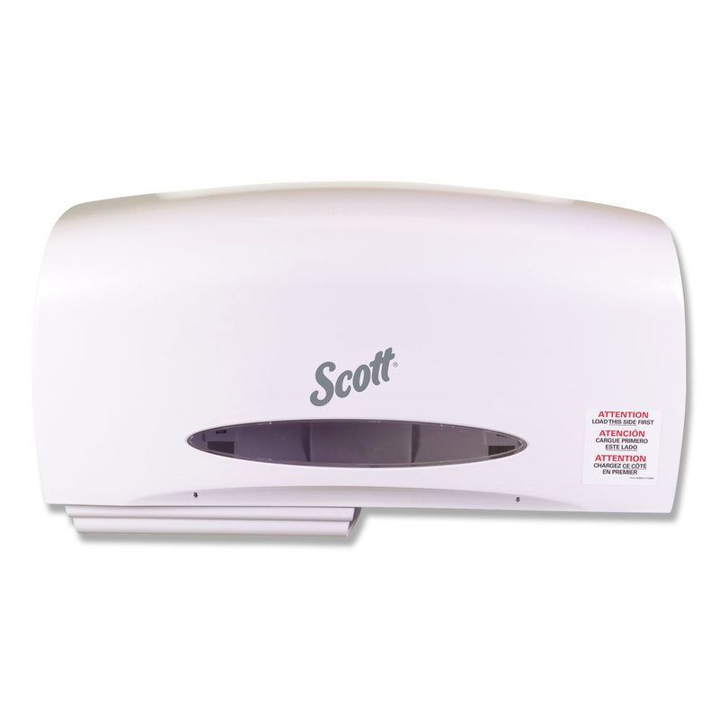 Scott Essential Coreless Twin Jumbo Roll Tissue Dispenser, 20 1/10 X 5 9/10 X 10 9/10 - KCC09609