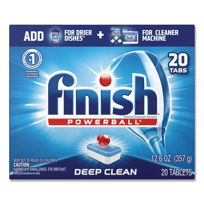 FINISH Powerball Dishwasher Tabs, Fresh Scent, 20/Box - RAC77050