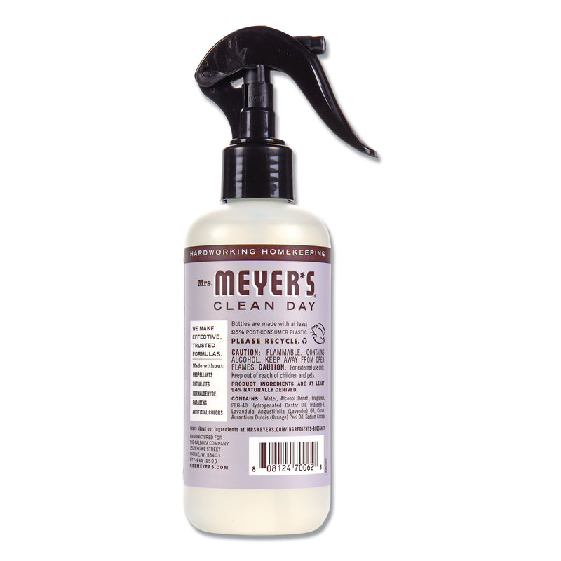 Mrs Meyer's Clean Day Room Freshener, Lavender, 8 Oz, Non-Aerosol Spray, 6/Carton - SJN670763