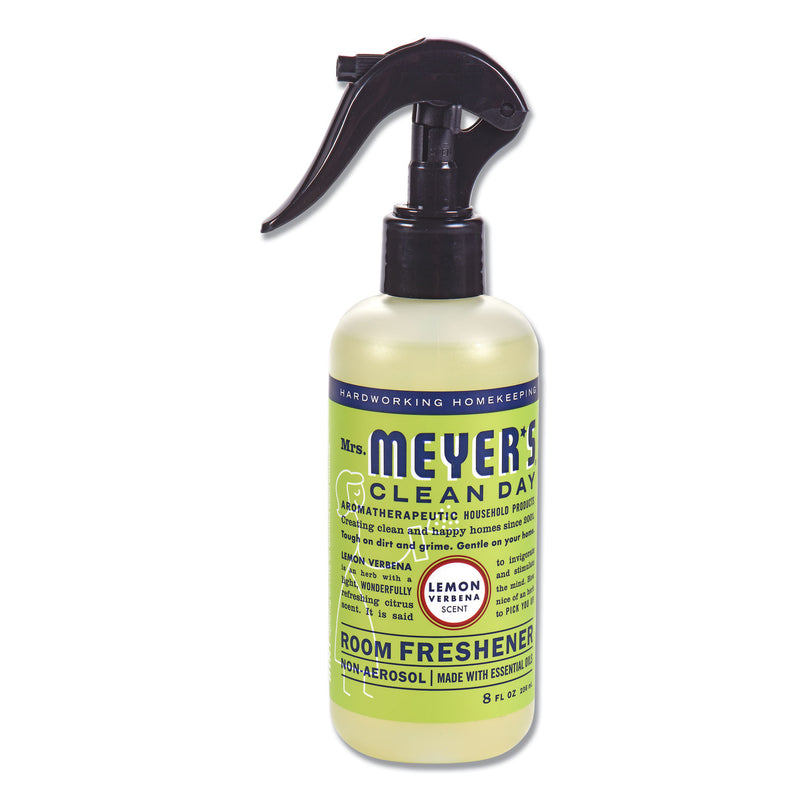 Mrs Meyer's Clean Day Room Freshener, Lemon Verbena, 8 Oz, Non-Aerosol Spray, 6/Carton - SJN670764