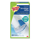 Scotch-Brite Disposable Toilet Scrubber Refill, Blue/White, 10/Pack - MMM558RF