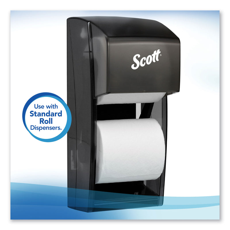 Scott Essential Standard Roll Bathroom Tissue, Septic Safe, 2-Ply, White, 550 Sheets/Roll, 80/Carton - KCC04460