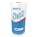 Scott Choose-A-Sheet Mega Roll Paper Towels, 1-Ply, White, 102/Roll, 24/Carton - KCC47031