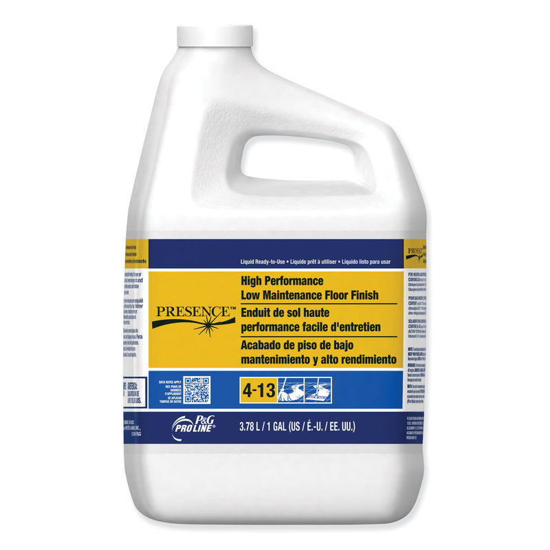 Pro Line Presence High Performance Low Maintenance Floor Finish, 1 Gal Bottle, 4/Carton - PGC50142