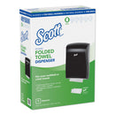 Scott Control Slimfold Towel Dispenser, 13.3 X 5.9 X 18.9, Black - KCC49150