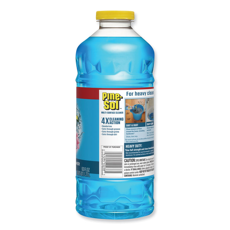 Pine-Sol Multi-Surface Cleaner, Sparkling Wave, 60 Oz, 6 Bottles/Carton - CLO40238
