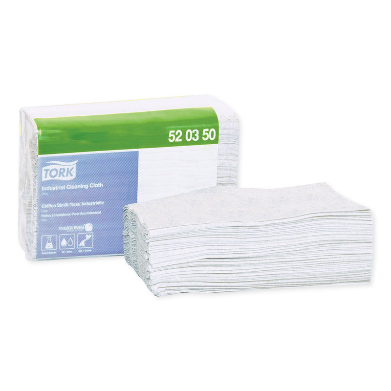 Tork Industrial Cleaning Cloths, 1-Ply, 12.6 X 15.16, Gray, 55/Pack, 8 Packs/Carton - TRK520350