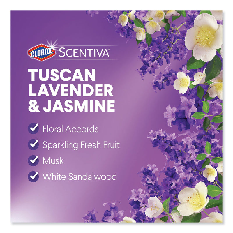 Clorox Scentiva Manual Toilet Bowl Cleaner, Tuscan Lavender And Jasmine, 24 Oz, 6/Carton - CLO31786