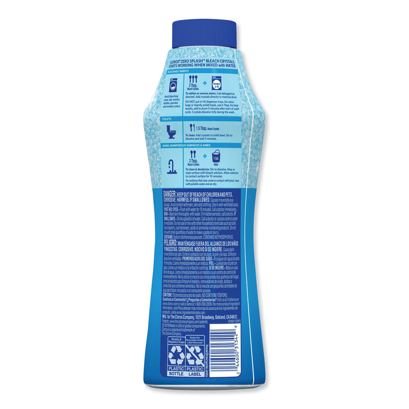 Clorox Control Bleach Crystals, Regular, 24 Oz Canister, 6/Carton - CLO31342