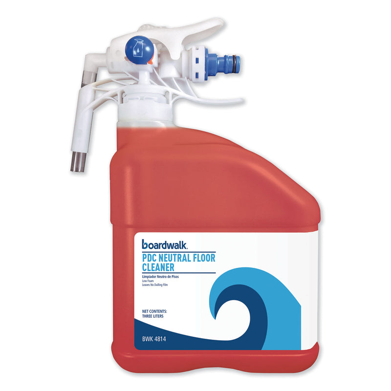 Boardwalk Pdc Neutral Floor Cleaner, Tangy Fruit Scent, 3 Liter Bottle - BWK4814EA