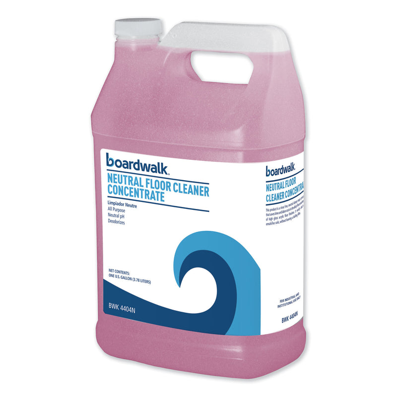 Boardwalk Neutral Floor Cleaner Concentrate, Lemon Scent, 1 Gal Bottle, 4/Carton - BWK4404N