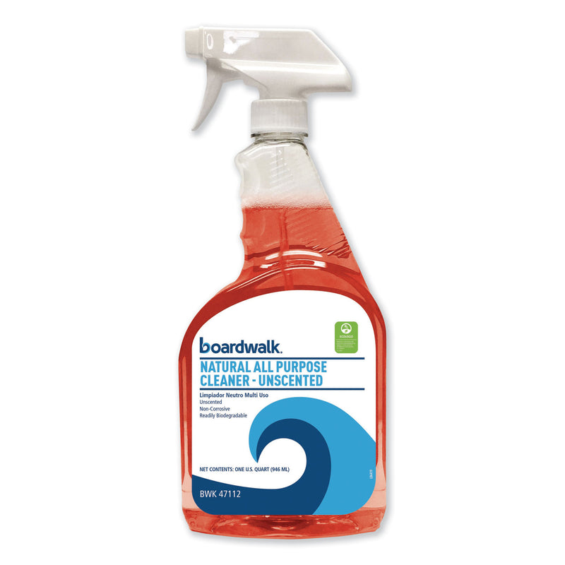 Boardwalk All-Natural Bathroom Cleaner, 32 Oz Spray Bottle, 12/Carton - BWK47712