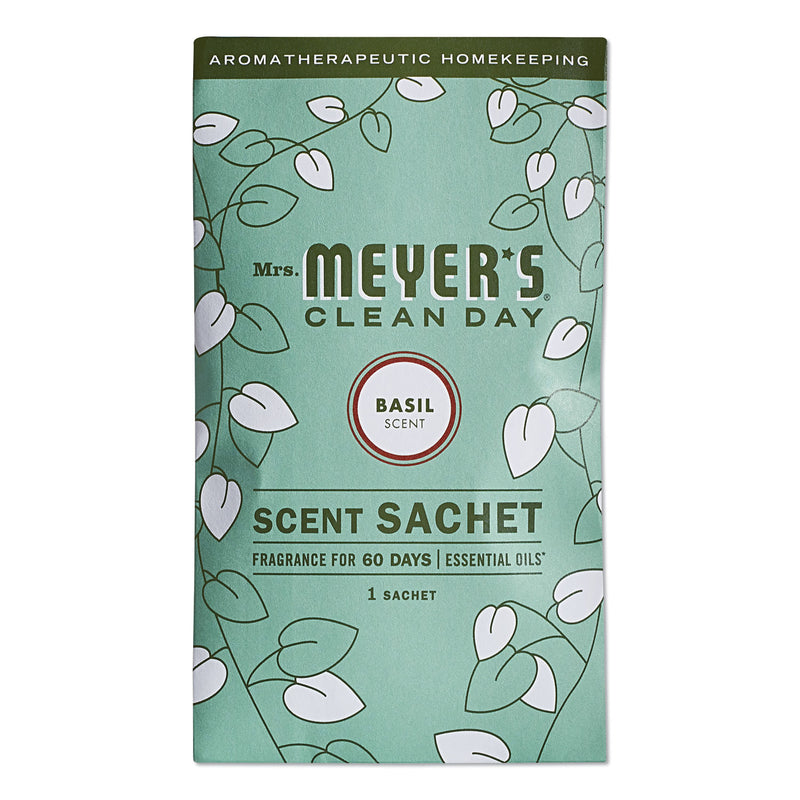 Mrs Meyer's Clean Day Scent Sachets, Basil, 0.05 Lbs Sachet, 18/Carton - SJN308116