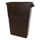 Impact Thin Bin Containers, Rectangular, Polyethylene, 23 Gal, Brown - IMP70234