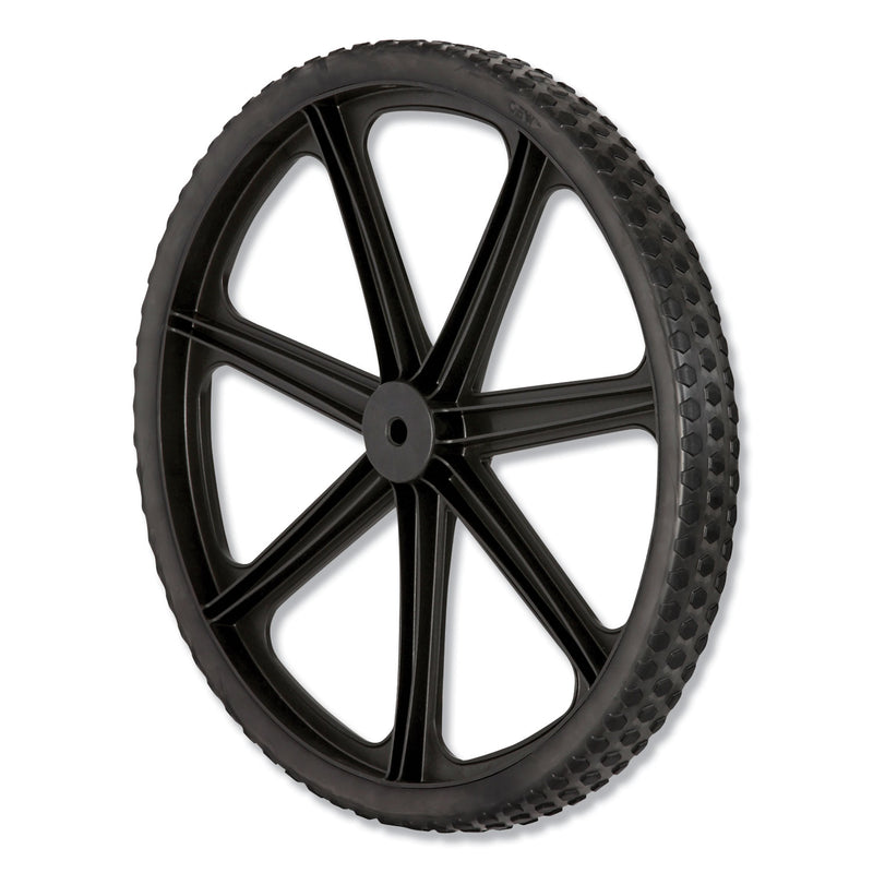 Rubbermaid Wheel For 5642, 5642-61 Big Wheel Cart, 20" Diameter, Black - RCPM1564200
