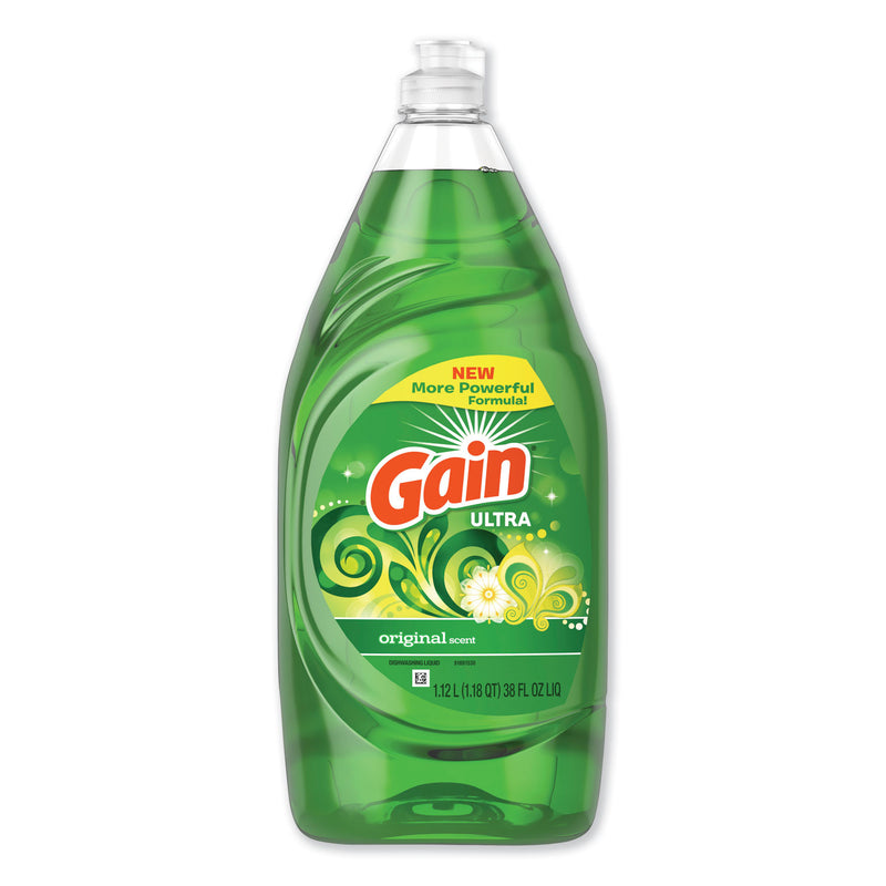 Gain Dishwashing Liquid, Gain Original, 38 Oz Bottle, 8/Carton - PGC74346