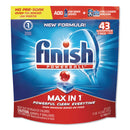 FINISH Powerball Max In 1 Dishwasher Tabs, Regular Scent, 43/Pack, 4/Carton - RAC92789
