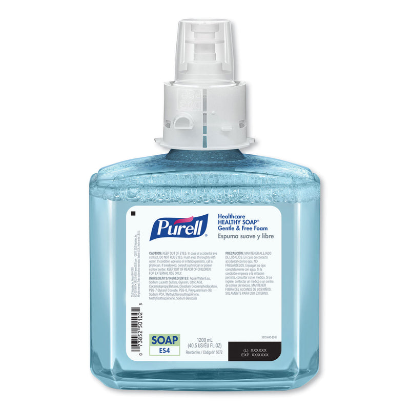 Purell Healthcare Healthy Soap Gentle And Free Foam, 1200 Ml, For Es4 Dispensers, 2/Carton - GOJ507202