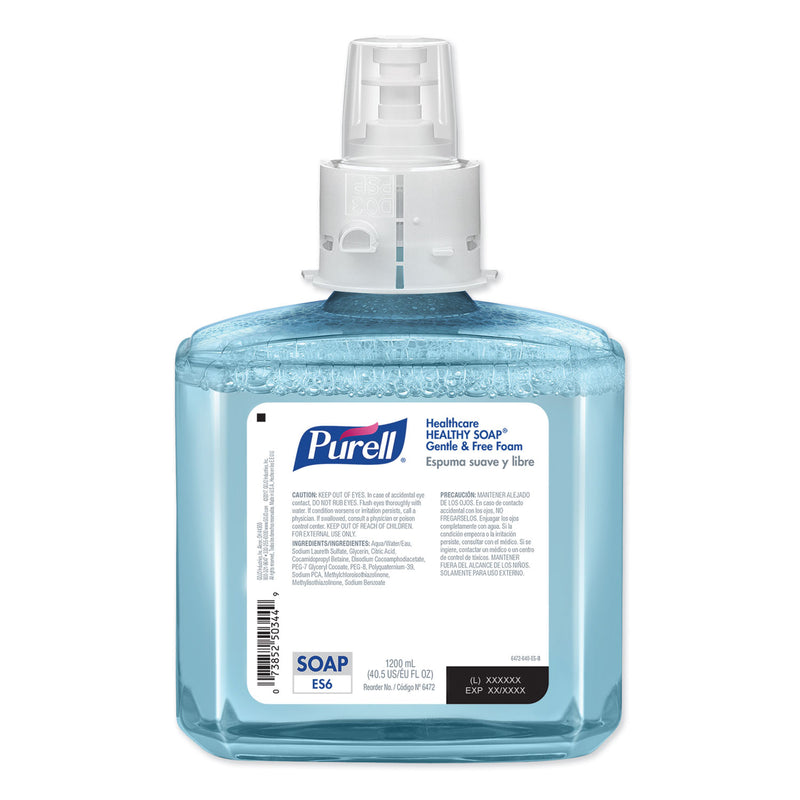 Purell Healthcare Healthy Soap Gentle And Free Foam, 1200 Ml, For Es6 Dispensers, 2/Carton - GOJ647202