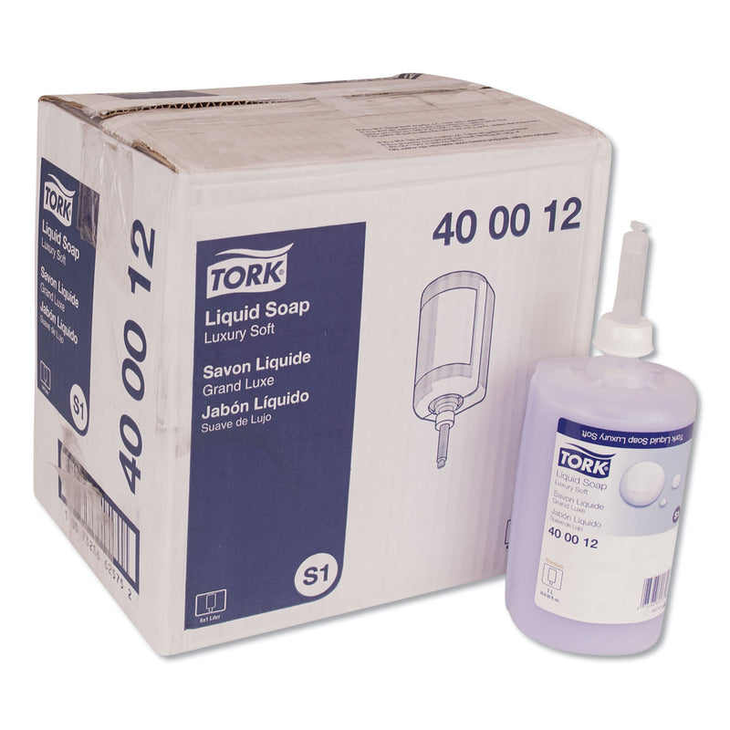Tork Premium Luxury Soap, Soft Rose, 1 L, 6/Carton - TRK400012