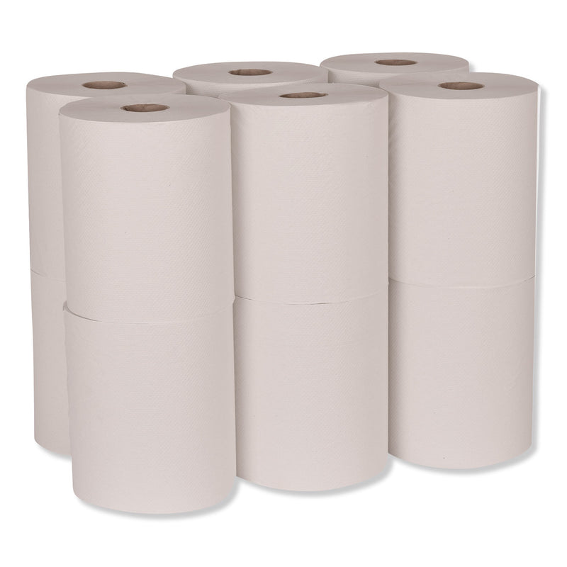 Tork Universal Hand Towel Roll, 7.88" X 600 Ft, White, 12 Rolls/Carton - TRKRB6002