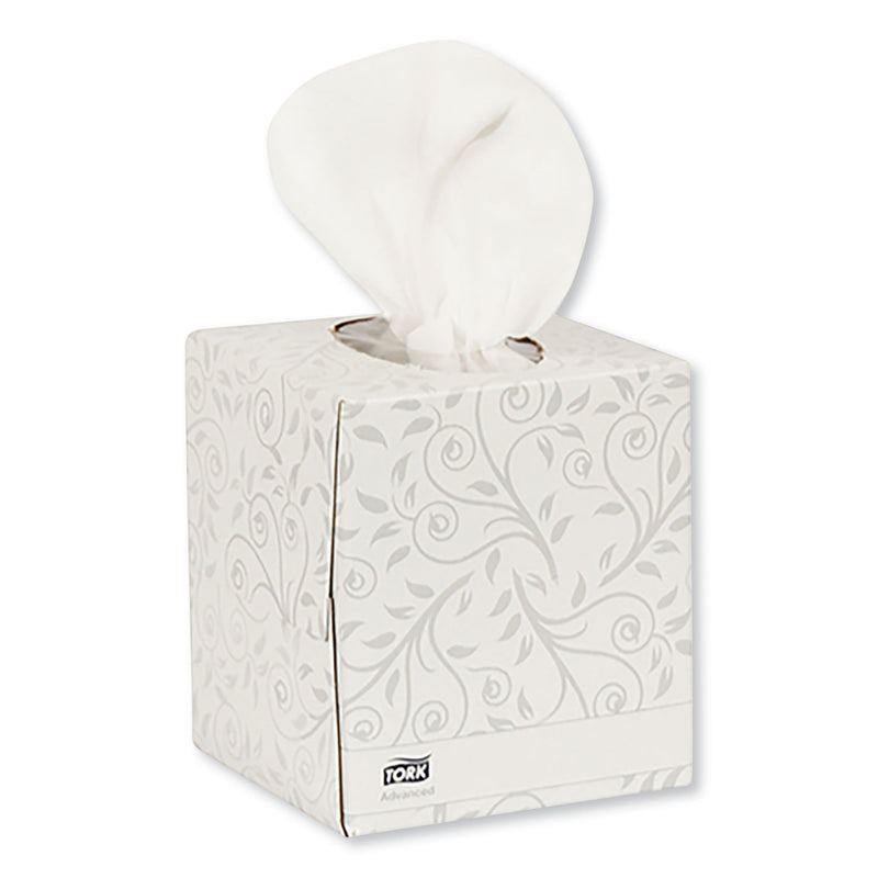 Tork Advanced Facial Tissue, 2-Ply, White, Cube Box, 94 Sheets/Box, 36 Boxes/Carton - TRKTF6830